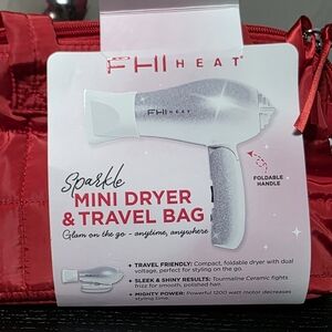 NWT FHI Heat Travel Blow Dryer With Bag